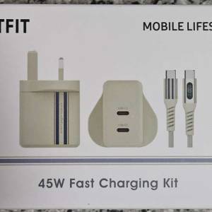 SAMSUNG ITFIT 45W 快充電器連充電線套裝 Fast Charging Kit 全新未開封