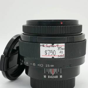 90% New MC Jupitar-9 85mm F2手動鏡頭, 深水埗門市可購買