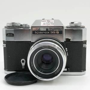 90% New Icarex 35S菲林機 + Carl Zeiss 50mm F2.8 套裝, 深水埗門市可購買