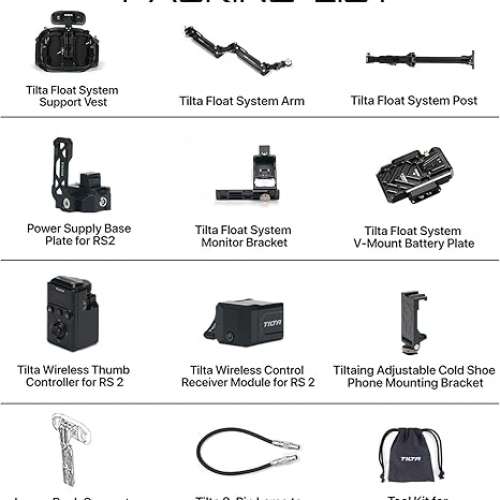 Tilta Float Handheld Gimbal Support System for DJI RS2 -  GSS-T01-V (V-Mount)