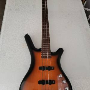 Warwick corvette 4 string bass 日落色