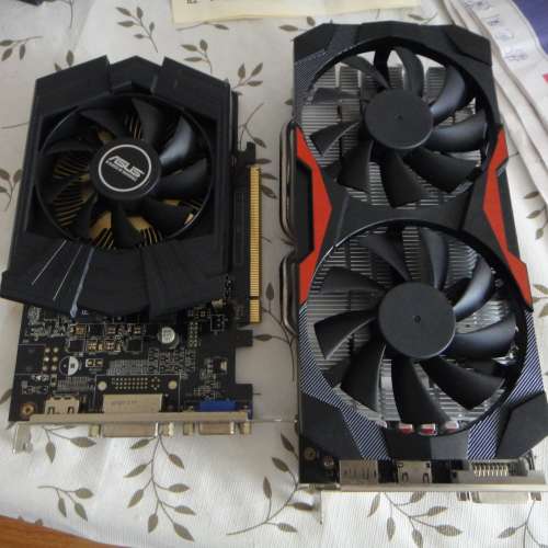 壞顯示卡兩張 不散 GTX750  RX580