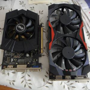 壞顯示卡兩張 不散 GTX750  RX580