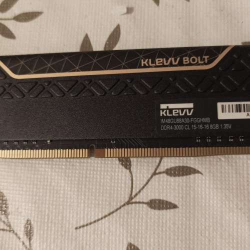 Desktop Ram KLEVV科賦BOLT 8GB單條 DDR4 3000