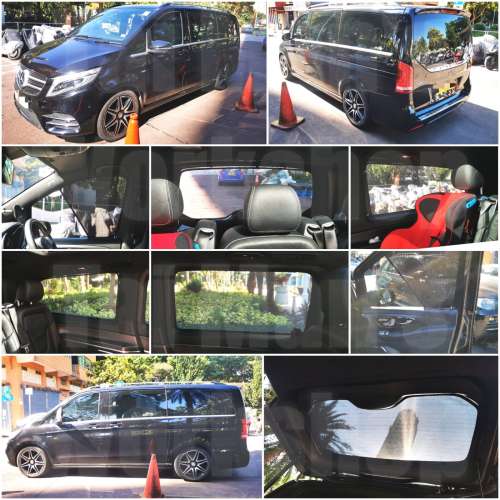 平治 EQV Vclass 全車磁石濾光防曬太陽擋