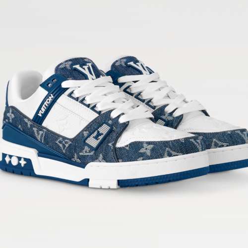 LV TRAINER 女士新品運動鞋 藍色