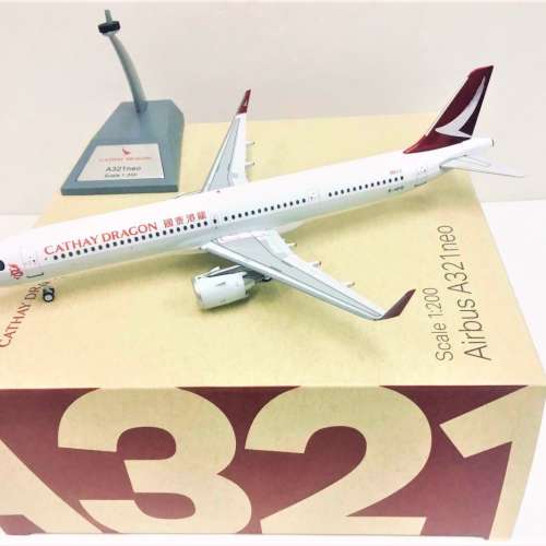 港龍絕響 __ 全新港龍絕版官方最後新機 Airbus A321neo 1:200 飛機模型 Herpa / Ge...