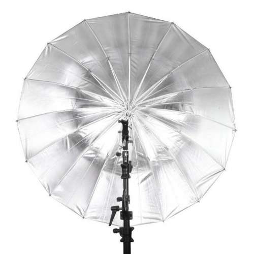 SELENS 130cm Parabolic Reflective Umbrella Black Silver (16 Pod)