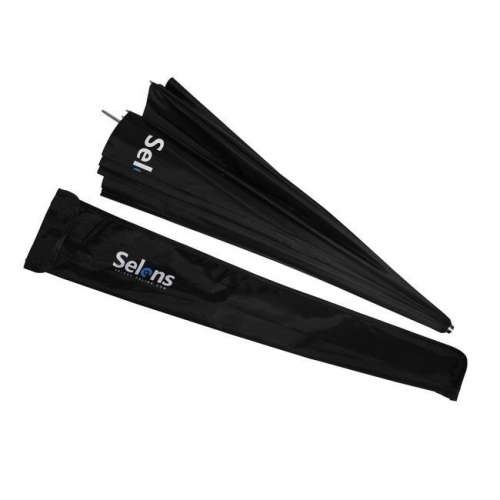 SELENS 130cm Parabolic Reflective Umbrella Black Silver (16 Pod)