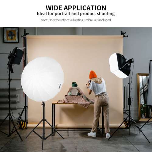 Selens White Diffusion 105cm Parabolic Reflective Umbrella (16 Pod) 十六角深抛...