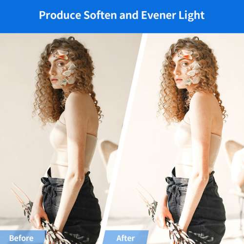 Selens White Diffusion 105cm Parabolic Reflective Umbrella (16 Pod) 十六角深抛...