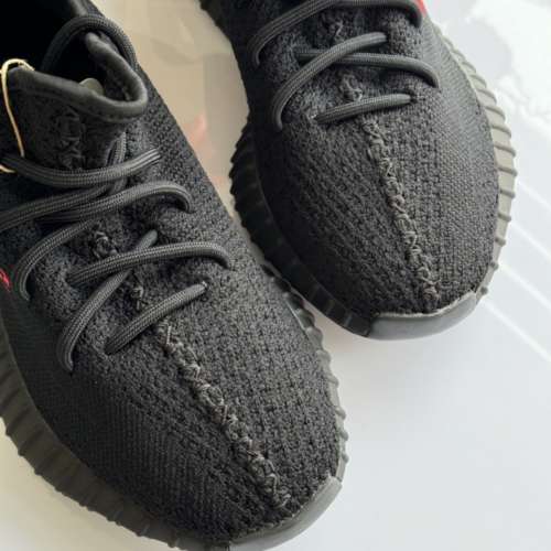 全新adidas originals Yeezy Boost 350 V2  低幫休閒鞋 男女同款 黑紅