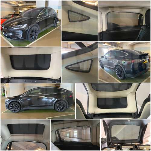 Tesla ModelX 全車防曬濾光防曬太陽擋
