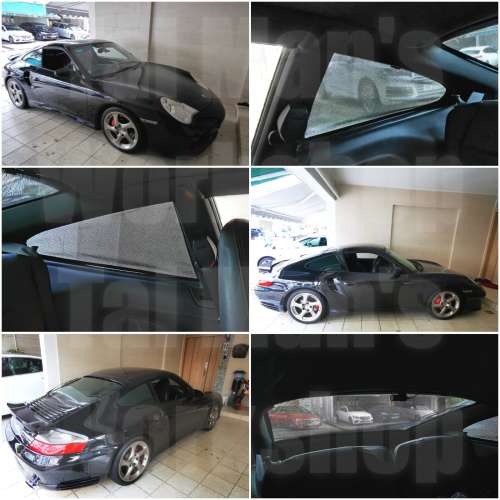 Porsche 996 997 991 尾玻璃濾光防曬太陽擋