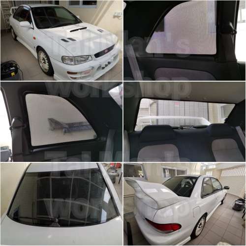 Subaru Impreza GC8 尾玻璃濾光防曬太陽擋