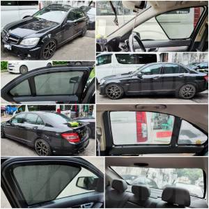 Benz Cclass W204 全車磁石濾光窗網太陽擋