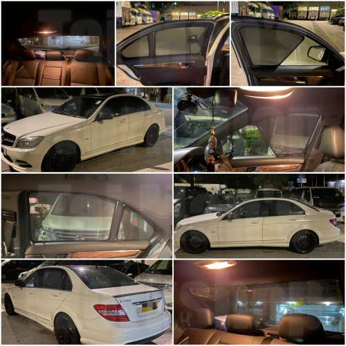 Benz Cclass W204 全車磁石濾光窗網太陽擋