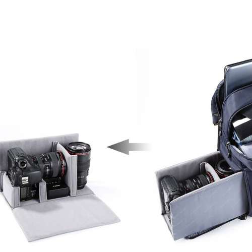 K&F Concept Multi-Functional Camera Travel Backpack (Navy Blue) - KF13.087