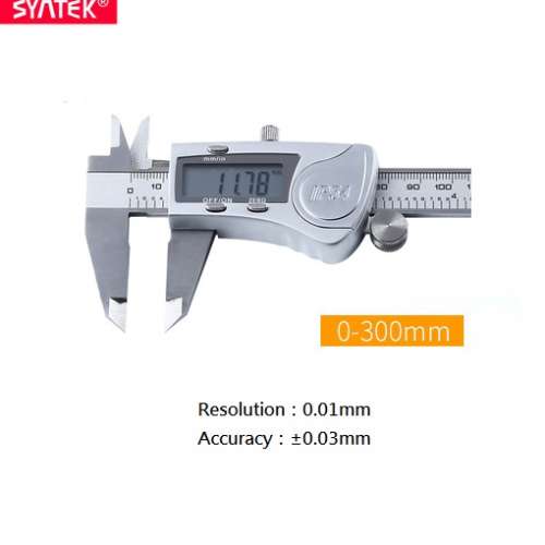 SYNTEK Stainless Steel Digital Metal Fraction Caliper (全不鏽鋼電子卡尺) - IP54