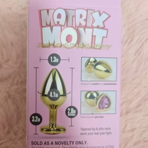 CHISA - Showy Rose Heart Gold  Plug 紅心肛塞 中碼