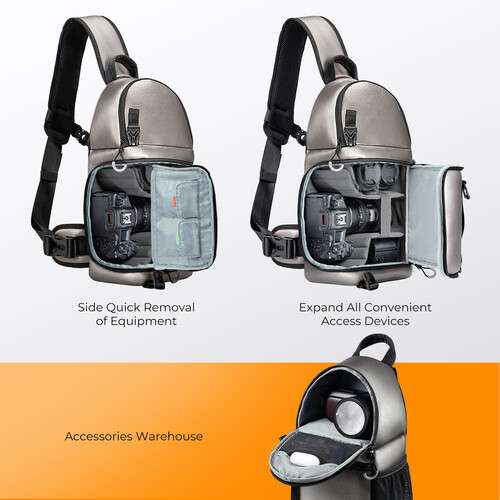 K&F Concept Camera Sling Bag (Golden, 10L) - KF13.141V1