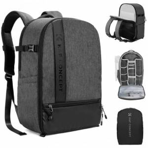 K&F Concept Professional Camera Backpack Large Size Photography Bag (Dark Grey)