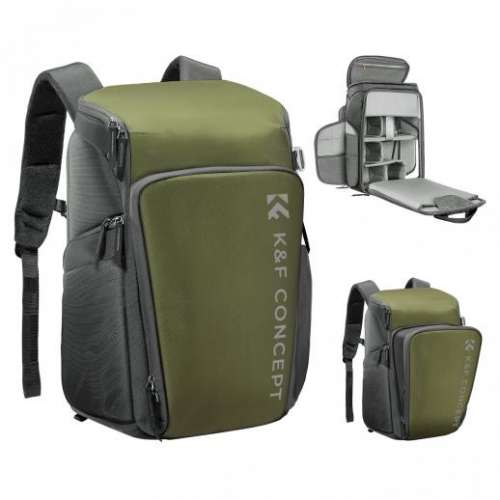 K&F Concept Camera Alpha Backpack Air (Dark Green, 25L) - KF13.128
