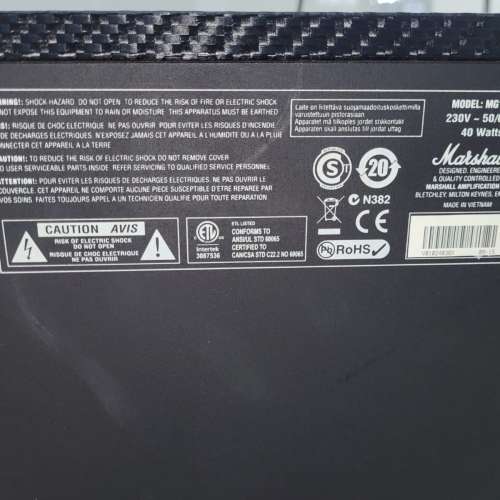 Marshall MG15CF 電結他 音箱 喇叭 音響 15-Watt Guitar Combo Amp