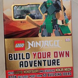 內含74pcs Lego的書 樂高旋風忍者 Ninjagq build your own adventure親子書