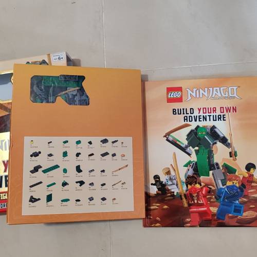 內含74pcs Lego的書 樂高旋風忍者 Ninjagq build your own adventure親子書