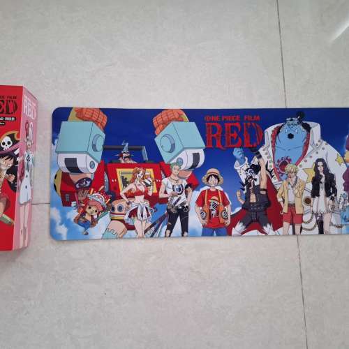 one piece film  Red mouse pad  80 x 30 cm