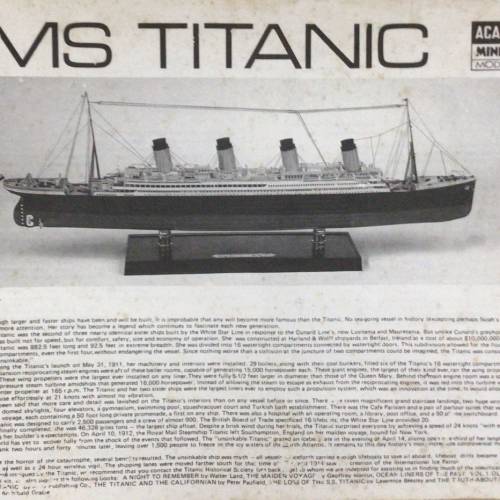 珍藏版 鐵達尼號模型1/350