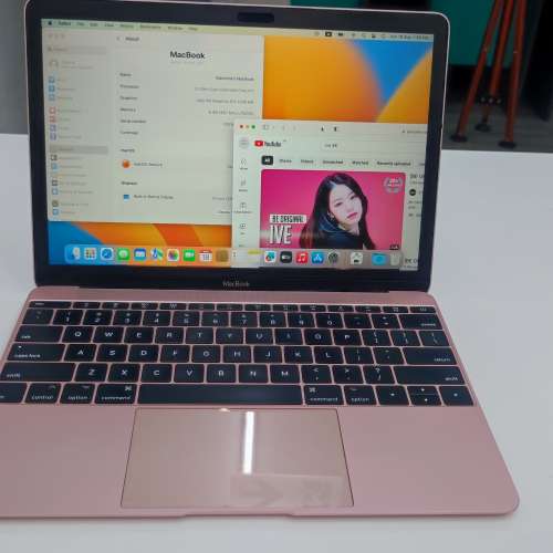 超輕超薄Macbook 12-inch 2017迷人粉紅色Pink極罕有 Macbook史上最輕 12吋A1534當中...