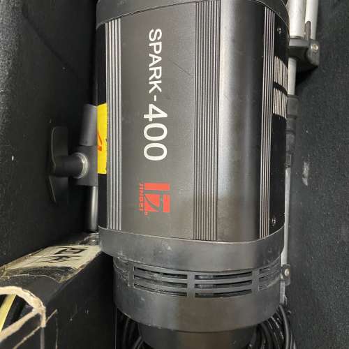 金貝攝影燈SPARK-400 影樓閃光燈(二支燈) 連埋少量配件+三支燈腳