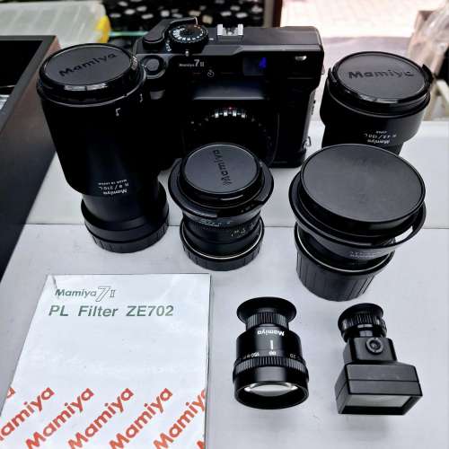 MAMIYA 7II 43MM 4.5L + VIEW FINDER 80MM F4L 150MM F4.5L 210MM F8 150MM-210MM