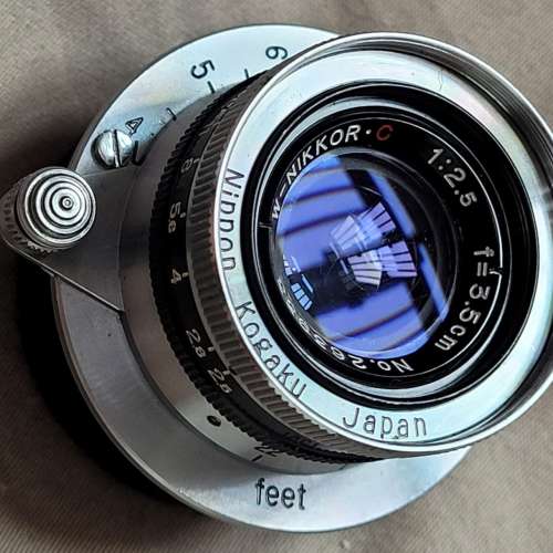 Nippon Kogaku W-Nikkor C Screw Mount LTM to Leica M Lens 35mm f2.5 Mint