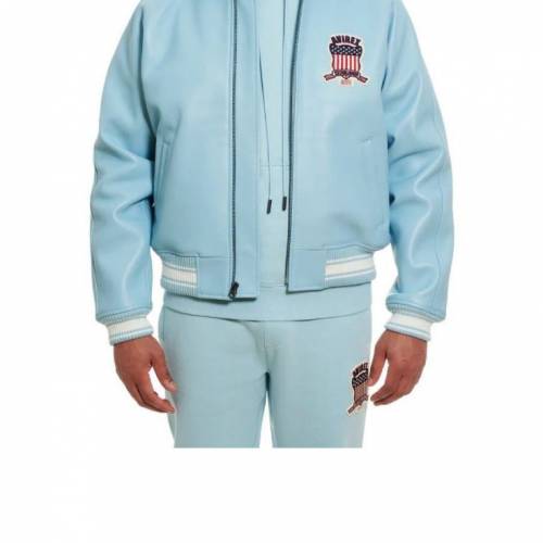 Avirex blue leather jacket 外套 皮衣
全新從未穿過，冇牌，XS