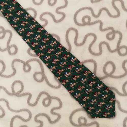Duomo Milano ~ Green Horse Pattern Tie