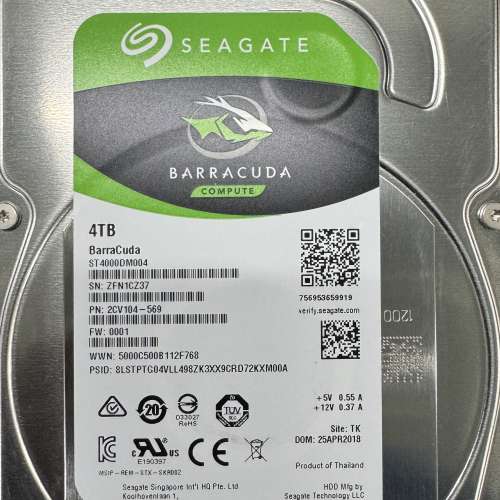 3.5” Seagate 4tb