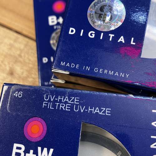 全新 B+W UV-Haze 46mm Clear Filter