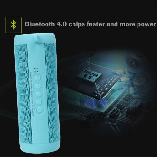 戶外防水藍牙音箱T2便攜手電筒無線低音炮插卡圓柱形音響智慧