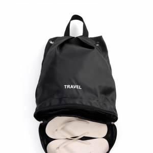 黑色游泳收納包女幹濕分離健身運動裝備男泳包泳衣防水袋雙肩背包手機