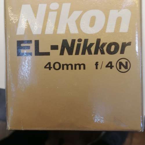 (全球唯一全新貨品）Vintage Nikon EL-NIKKOR 40mm f/4 , 63mm f/2.8 , 75 mm f/4 ...
