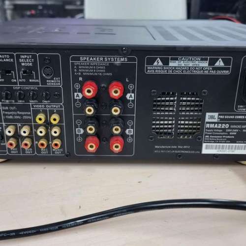 JBL RMA220 卡啦ok Amp + mk12喇叭