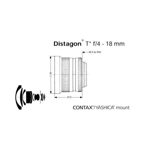 Repair Cost Checking For Contax CY Carl Zeiss Distagon 18mm F4 T Lens Crash 抹鏡