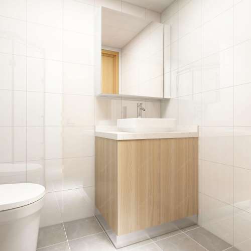 🙌浴室鏡櫃+鏤空櫃枱組合 空間設計 sink盆 衛生間設計 蝸居設計廚房吊櫃	開放式櫥櫃...