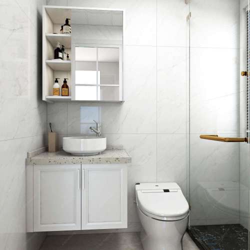 🙌浴室鏡櫃+鏤空櫃枱組合 空間設計 sink盆 衛生間設計 蝸居設計廚房吊櫃	開放式櫥櫃...