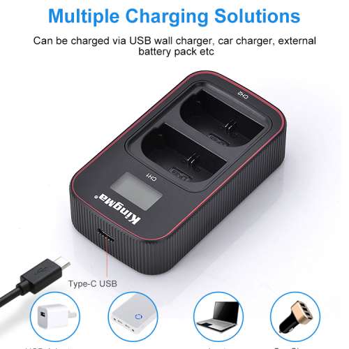 KINGMA LP-E6 / LP-E6N Info-Lithium Battery Charger 電池充電機
