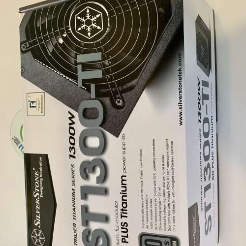 全新電競 server級 SilverStone 1300W 全模組化電源供應器 80PLUS Titanium ST1300-Ti