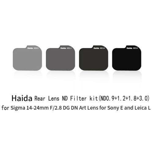 Haida Rear Lens ND Filter Kit For Sigma 14-24mm f/2.8 DG DN Art Lens - E & L